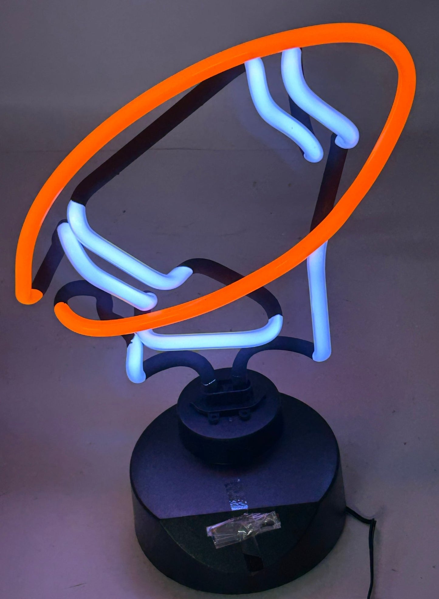 260708-18 NIB Neon Glass Football Light