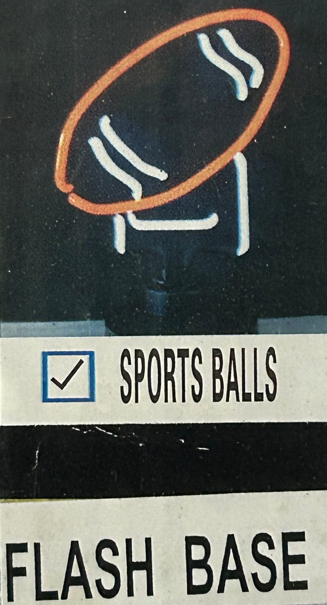 260708-18 NIB Neon Glass Football Light