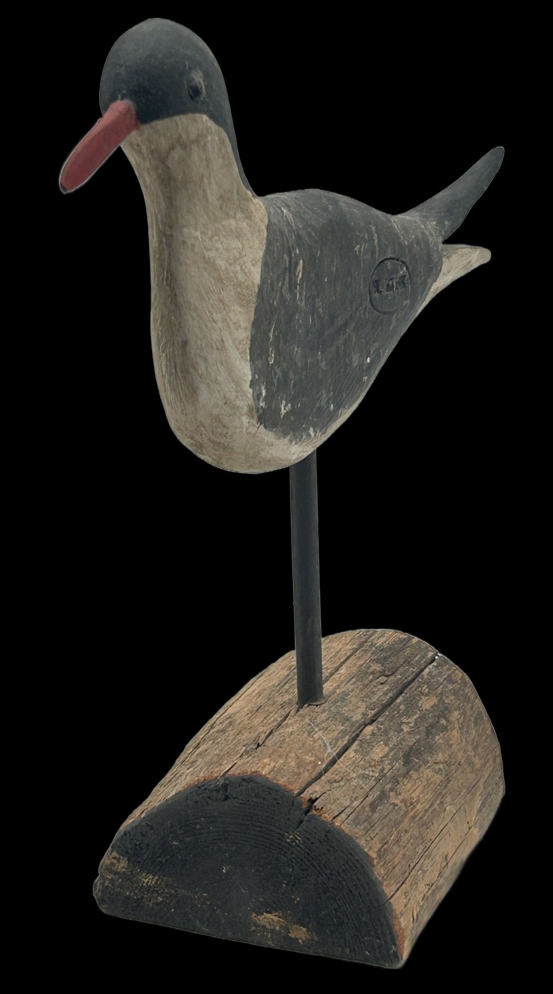 260408-8 Signed Harry Monk Carved Shore Bird