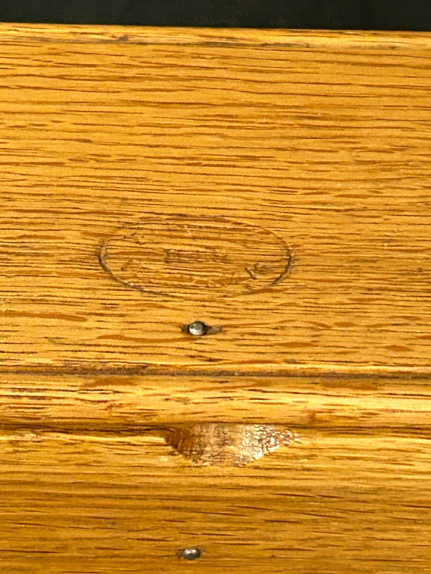 260708-19 Antique Oak Puzzle Box