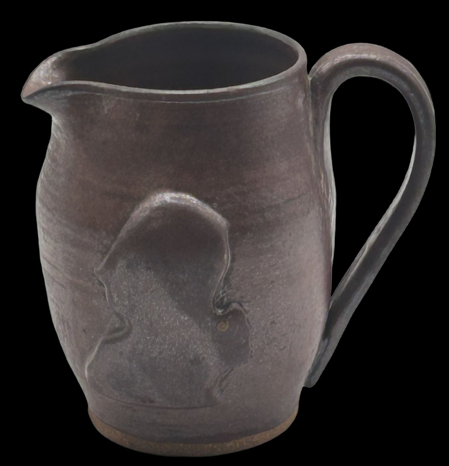 251210-23 Geo Washington Profile Salt Glazed Pottery Pitcher