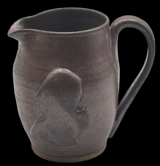 251210-23 Geo Washington Profile Salt Glazed Pottery Pitcher