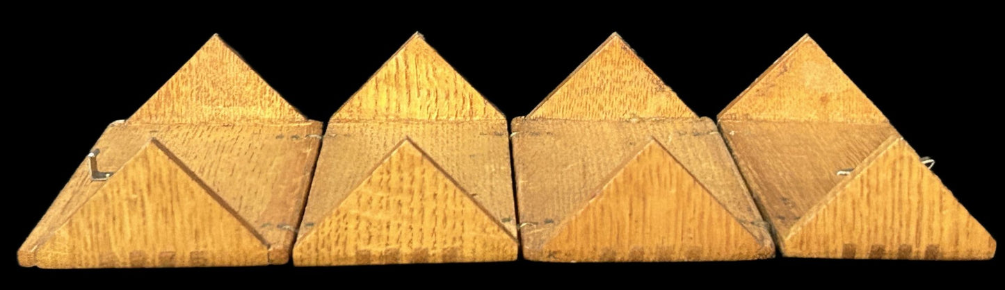 260708-19 Antique Oak Puzzle Box