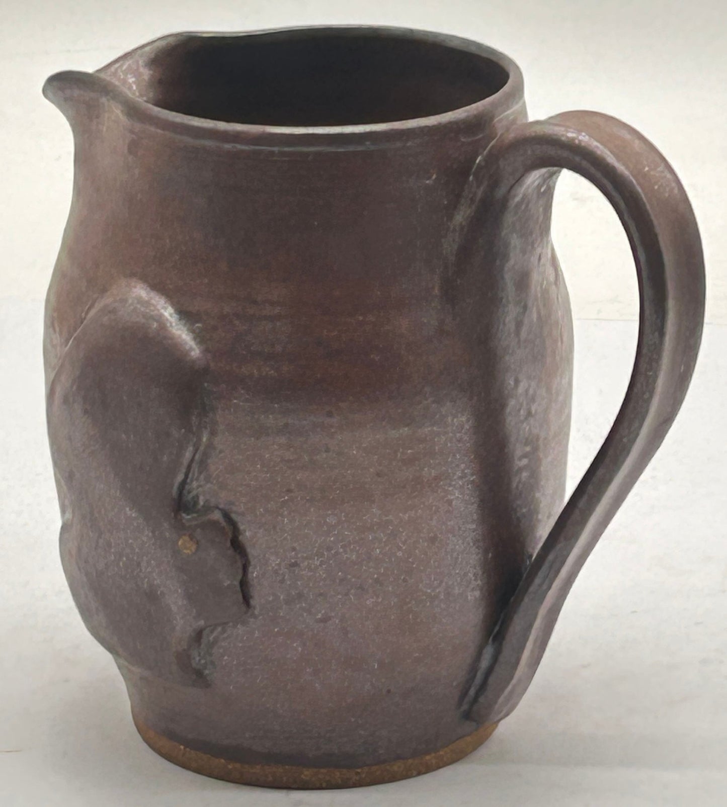 251210-23 Geo Washington Profile Salt Glazed Pottery Pitcher