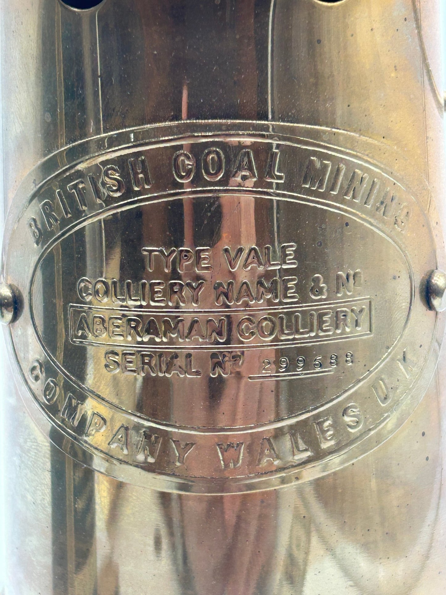 251210-27 Welch Hanging Brass Miner's Safety Lamp