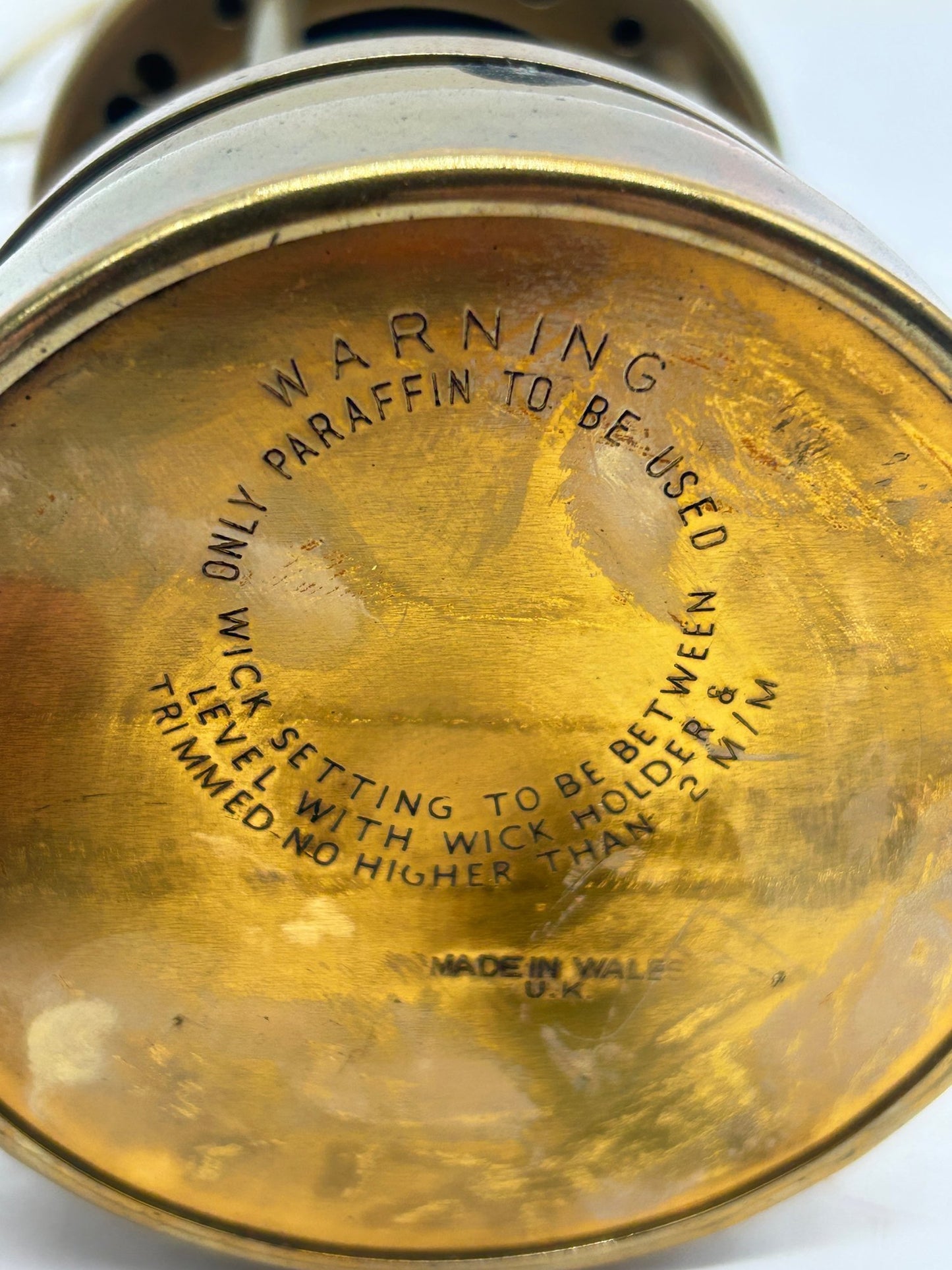 251210-27 Welch Hanging Brass Miner's Safety Lamp