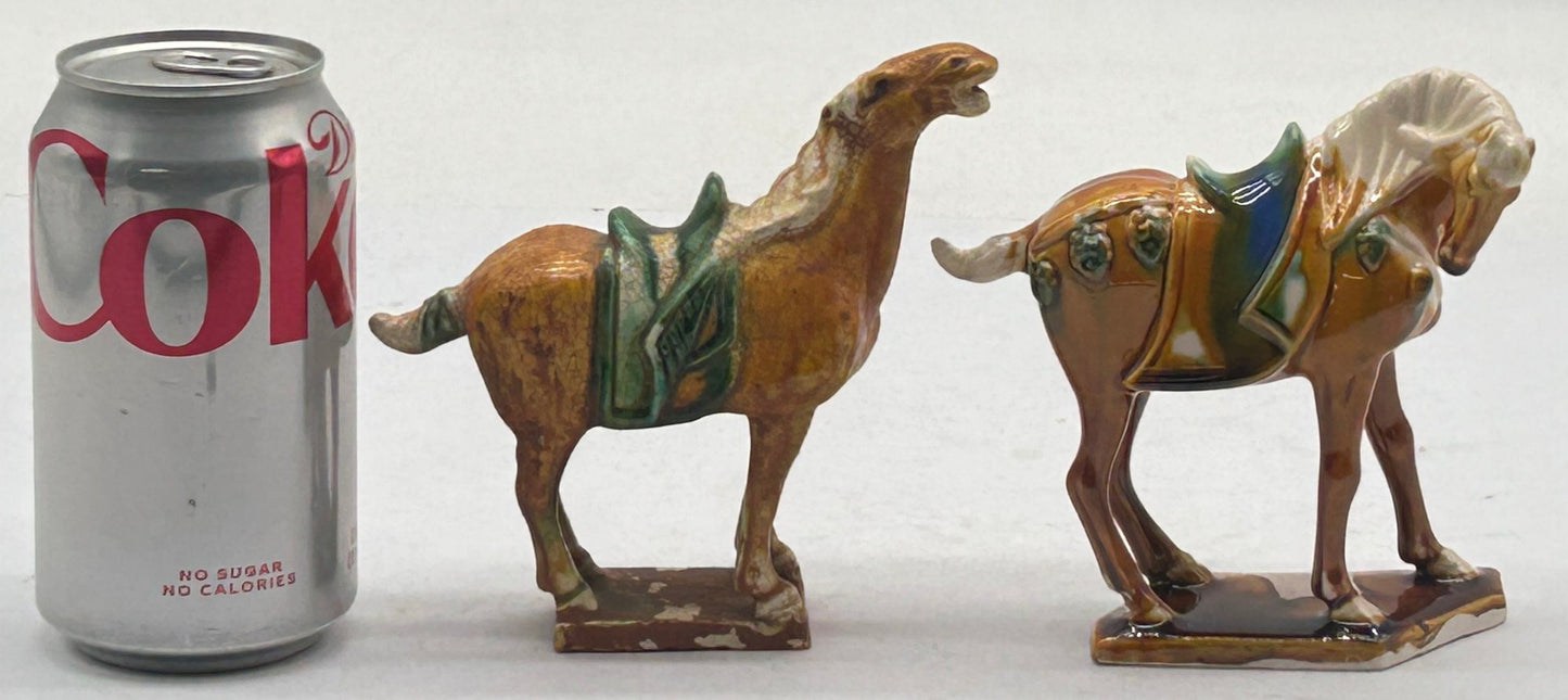 251210-28 Chinese Tang Style Sancai-Glazed Horse Figurine