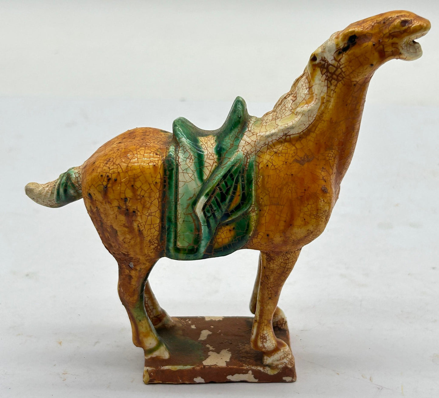 251210-28 Chinese Tang Style Sancai-Glazed Horse Figurine