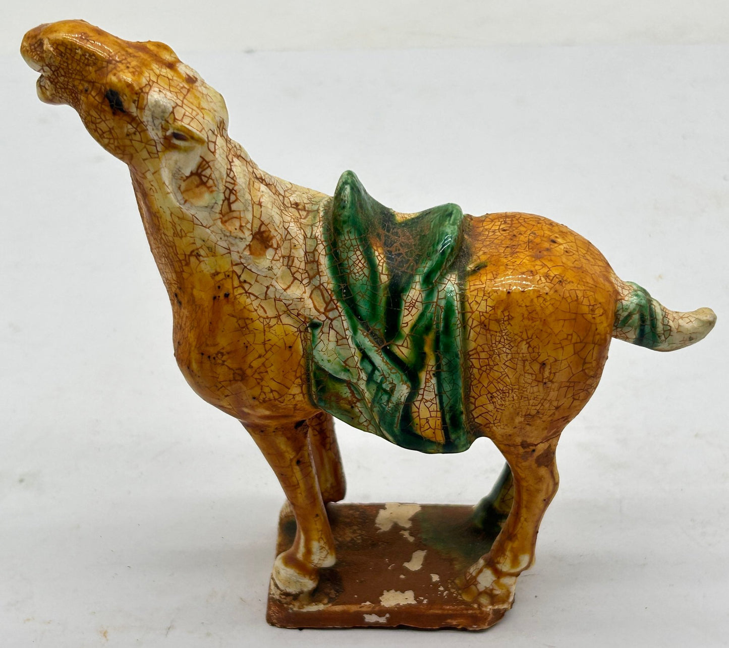 251210-28 Chinese Tang Style Sancai-Glazed Horse Figurine
