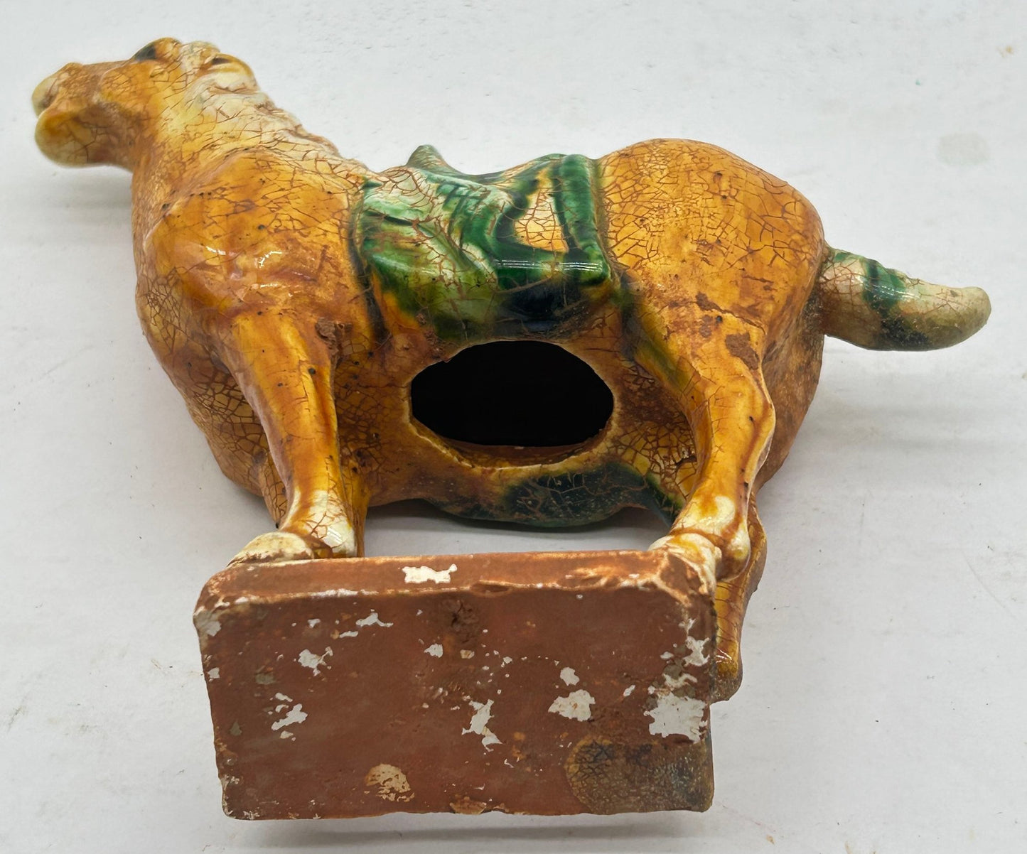 251210-28 Chinese Tang Style Sancai-Glazed Horse Figurine