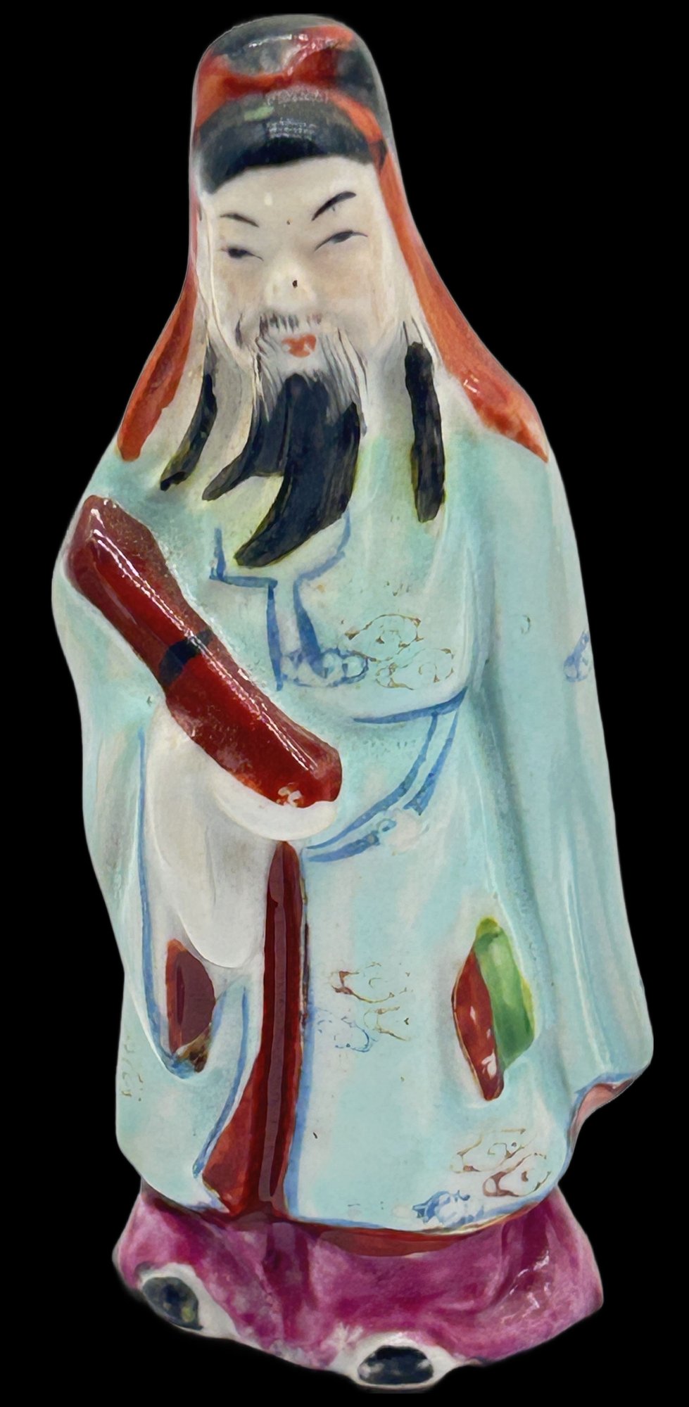 251210-30 3-Pcs  Chinese Sanxing Stellar God Figurines, 4.25"H