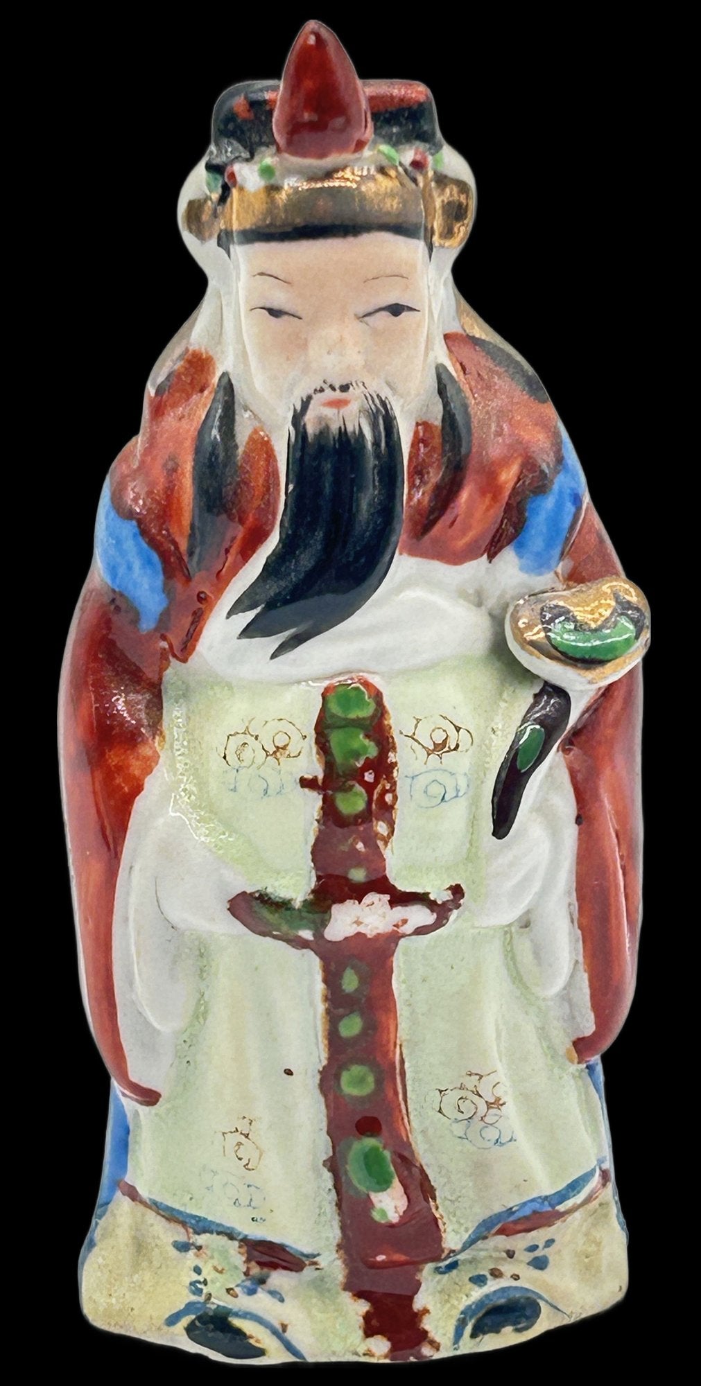 251210-30 3-Pcs  Chinese Sanxing Stellar God Figurines, 4.25"H