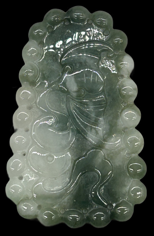 251210-33 Natural Carved Jade Pendant
