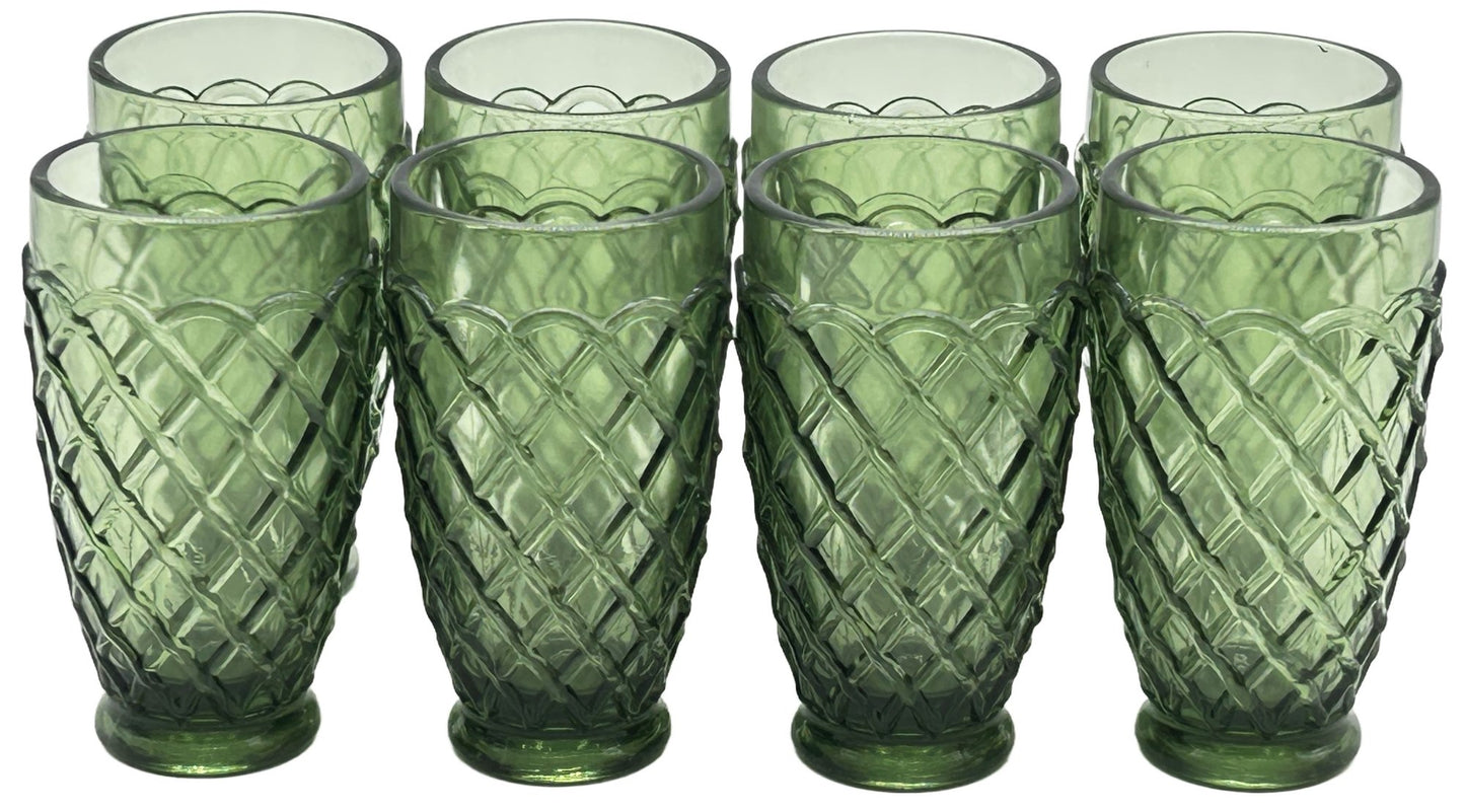 260611-26 8pcs LE Smith Avocado Trellis Tumblers