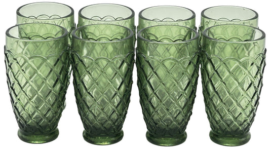 260611-26 8pcs LE Smith Avocado Trellis Tumblers