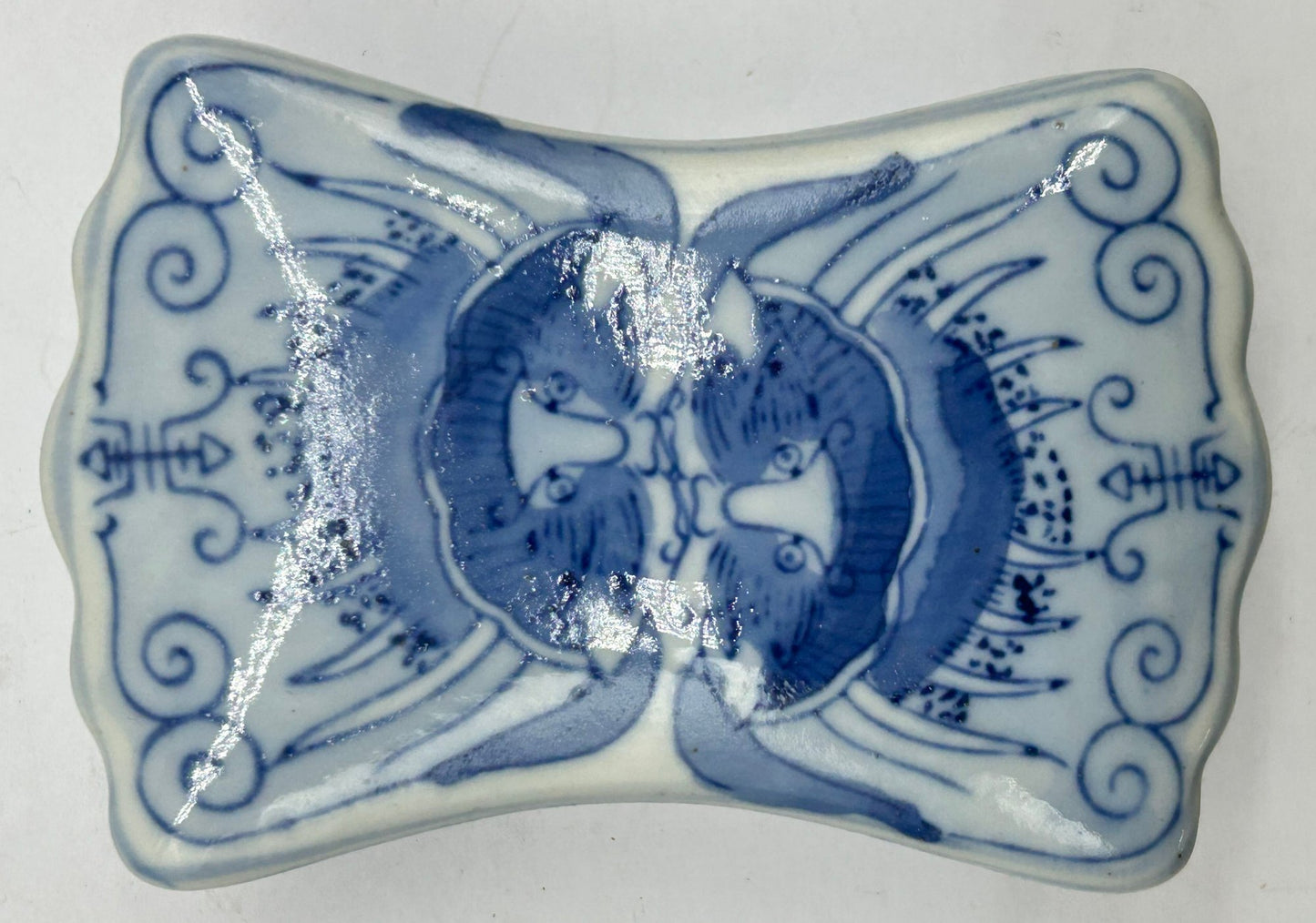 251210-35A Blue & White Chinese Lidded Rectangular Box