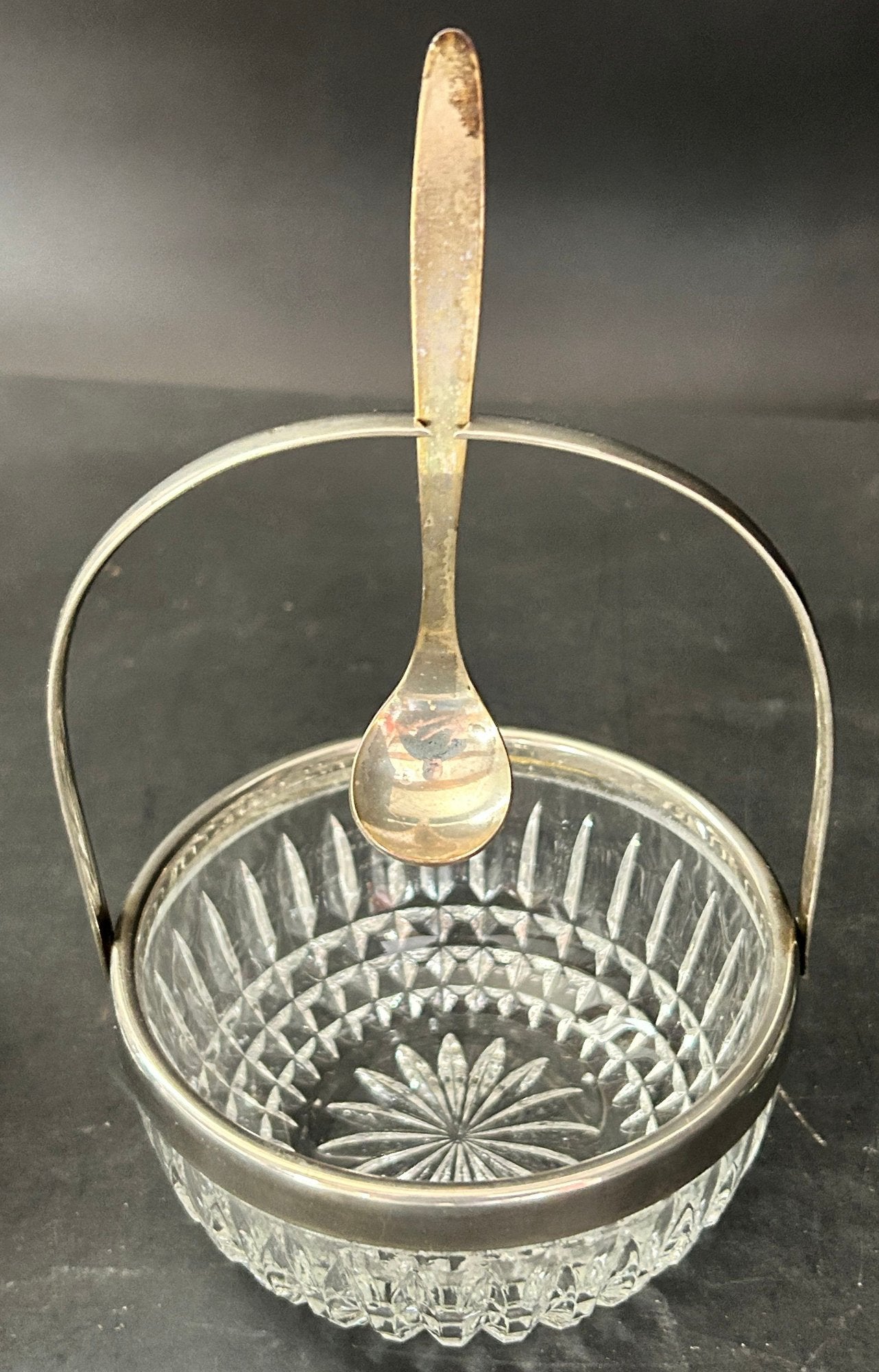 260408-38B Glass Condiment Jars With Spoons