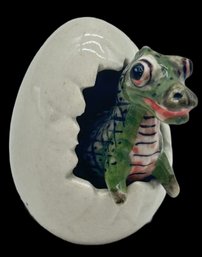 250625-4B Hatching Ceramic Dragon Egg