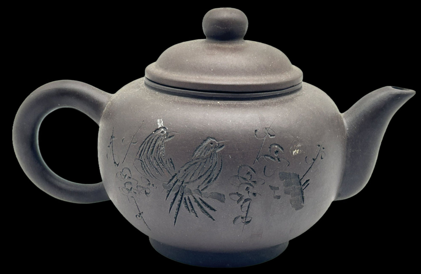 260107-2A Chinese Unglazed Yixing Zisha Purple Clay Teapot