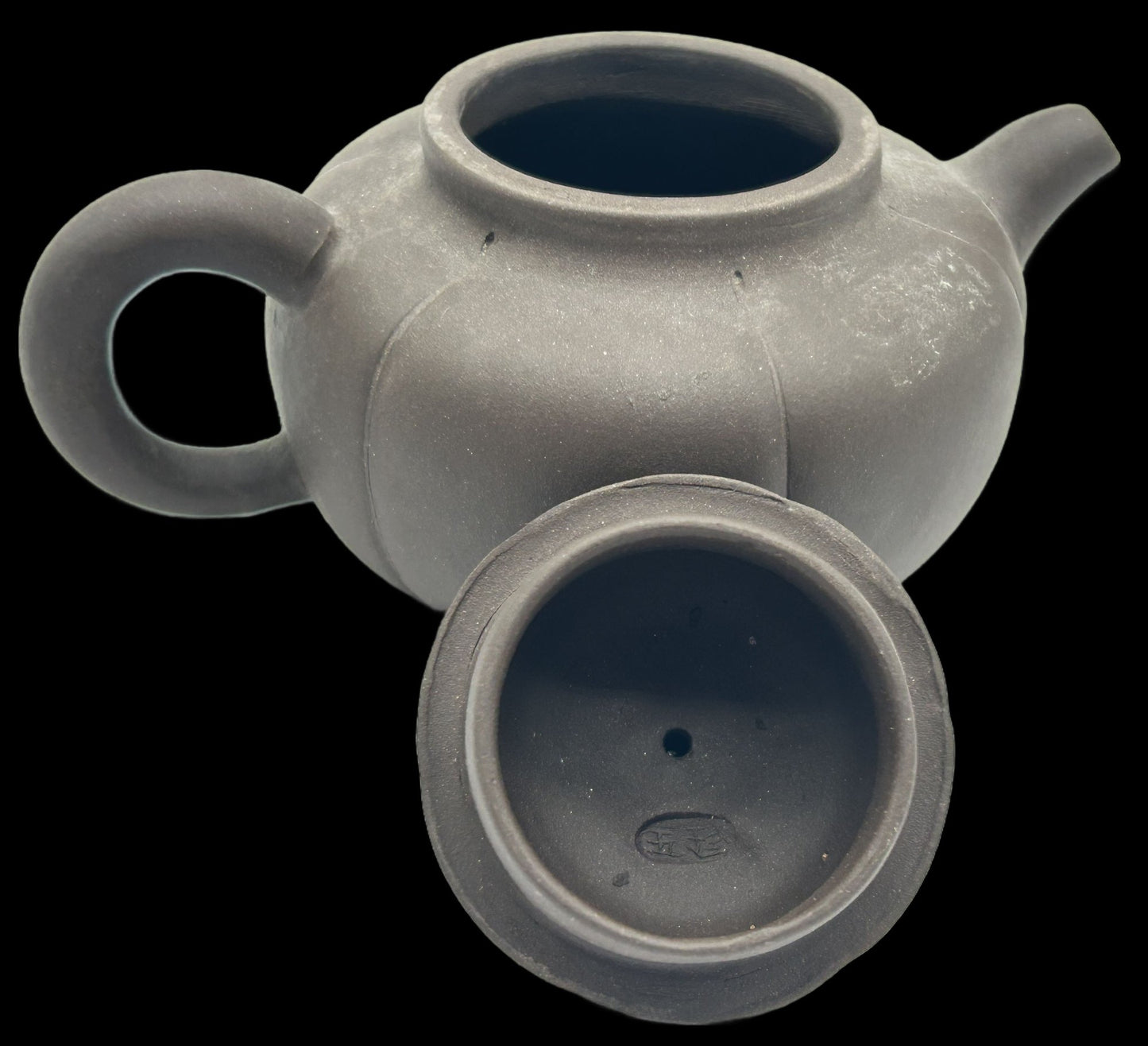 260107-2B Chinese Yixing Zisha Clay Hexagon Teapot