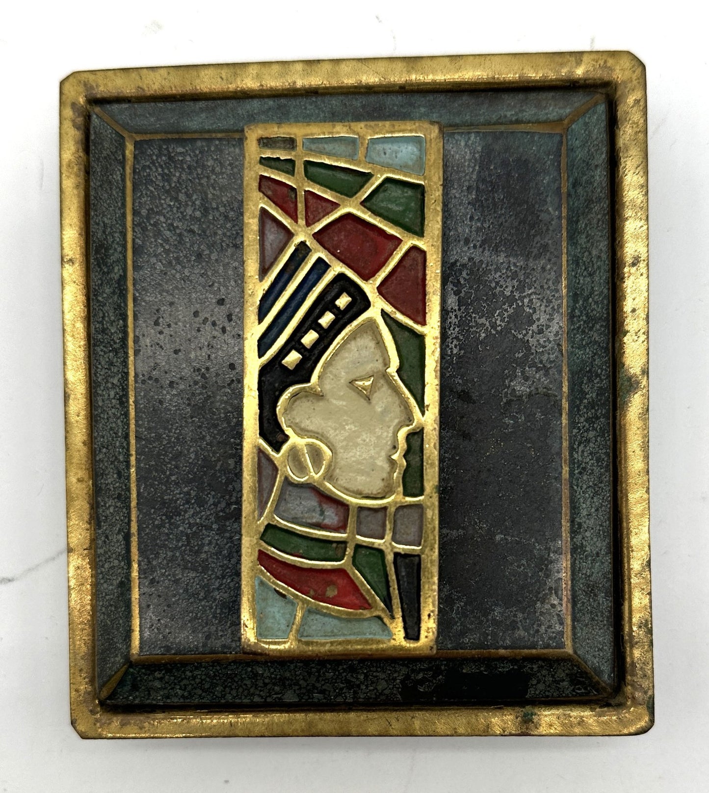 251105-2 Hollywood Regency Brass Cigarette Box