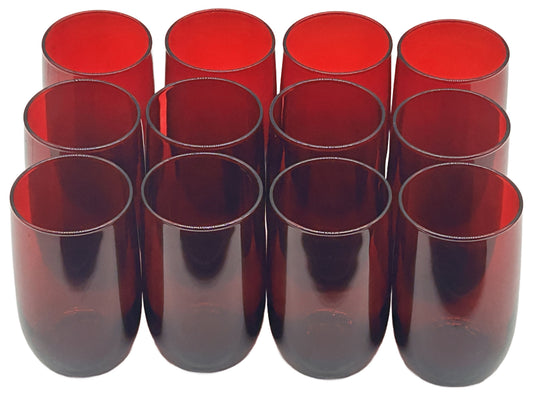 260729-1 Ruby Red Roly-Poly Tumblers