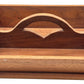 250326-8 Vintage Well Constructed Bench Made Primitive Style Utensil Caddy, 14" X 8.25" X 5"H