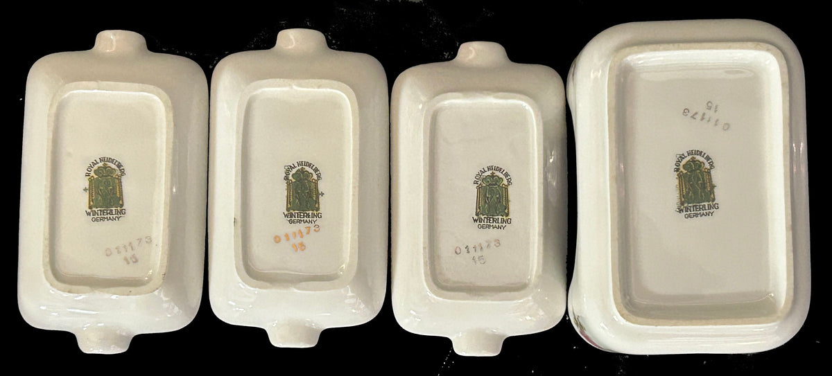 260729-6 Porcelain Ashtray Set