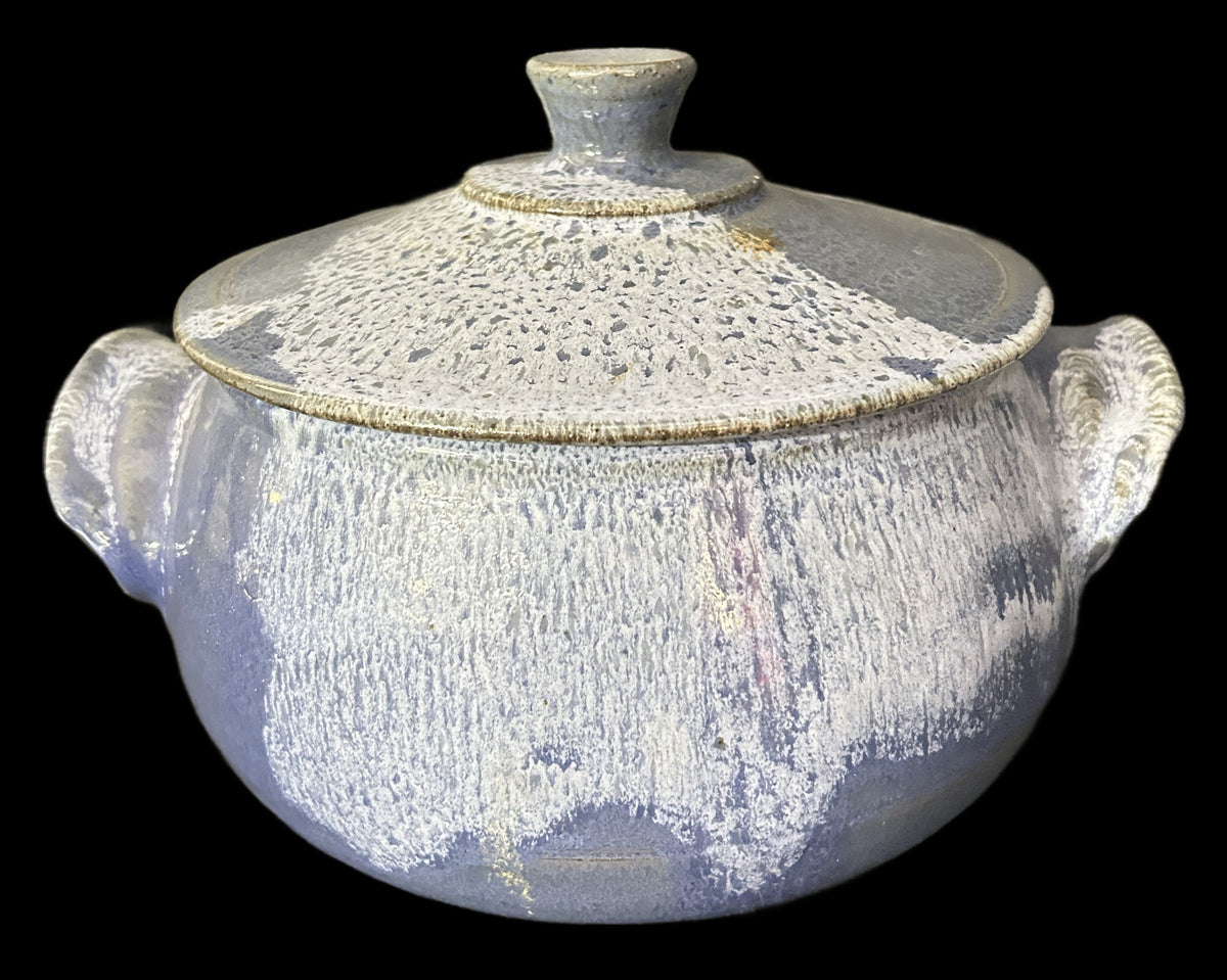 260729-8 Glazed Redware Serving Bowl