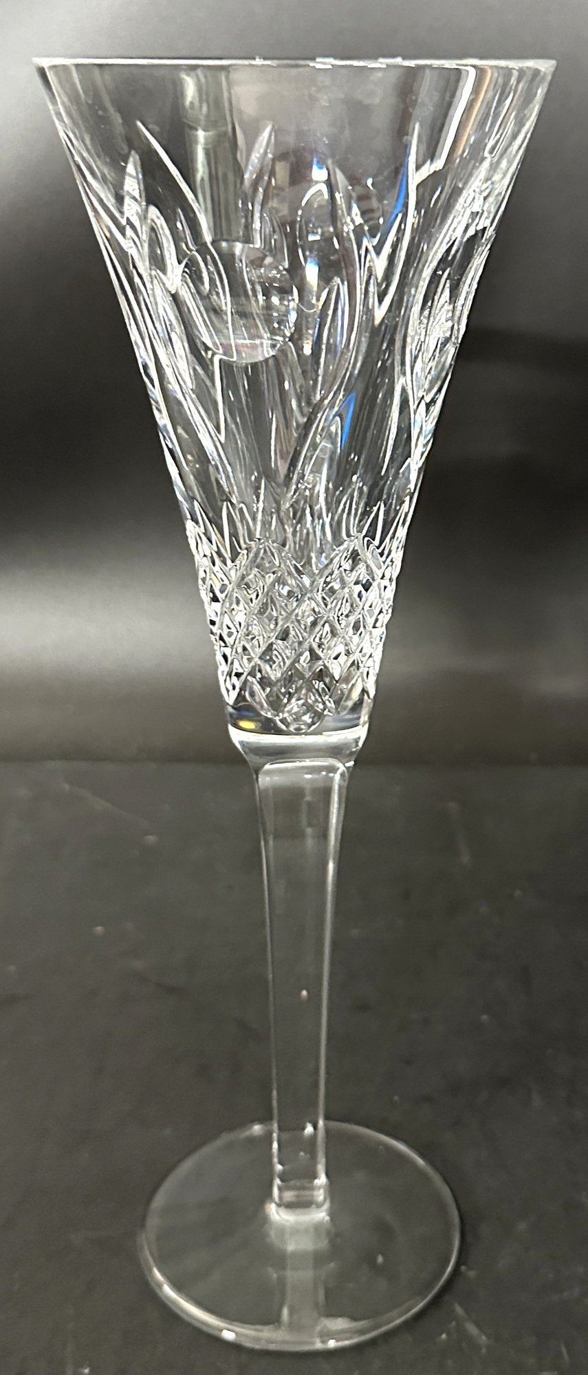 260708-22 Pair Waterford Champagne Flutes