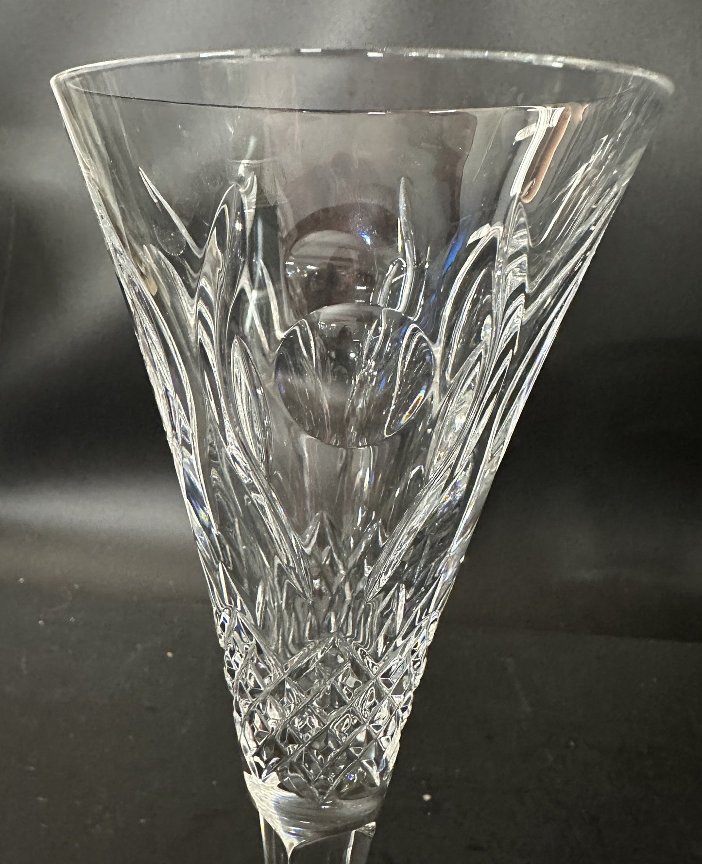 260708-22 Pair Waterford Champagne Flutes