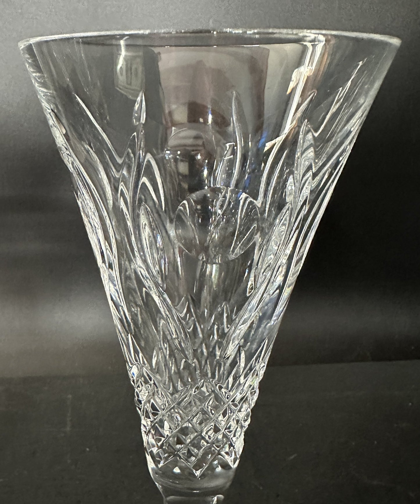 260708-22 Pair Waterford Champagne Flutes