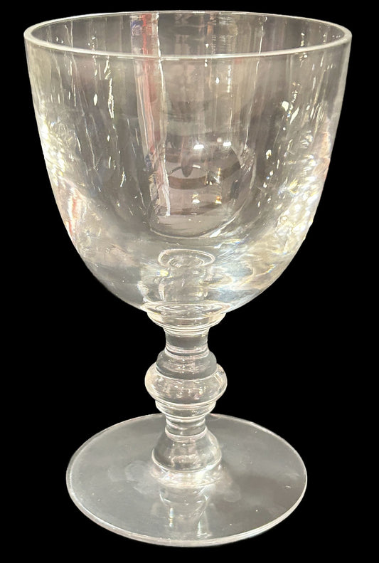 260429-11 Set of 4 Clear Stemmed Water Goblets