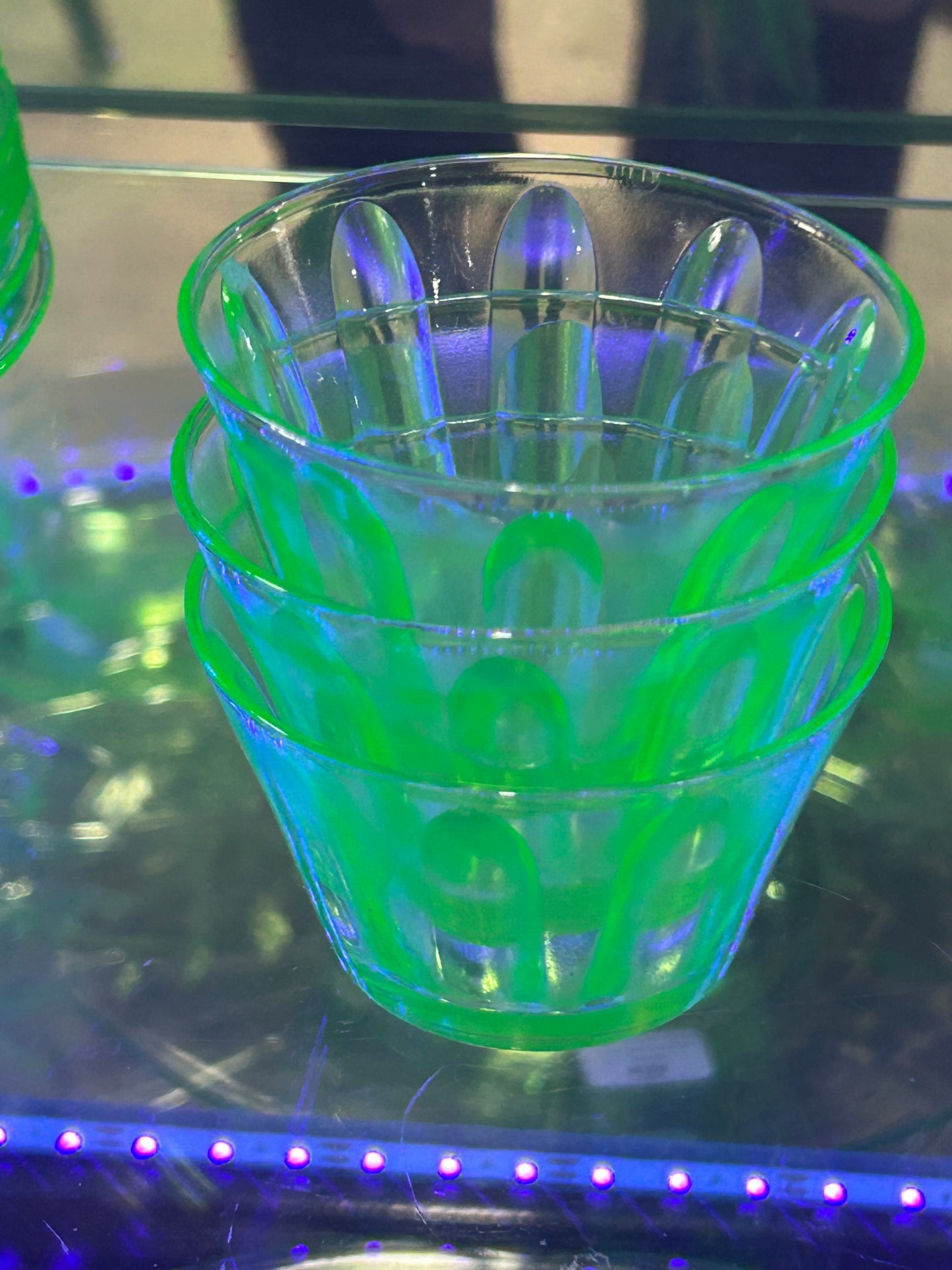 251101-4 Hazel-Atlas Fluted Uranium Custard Cup