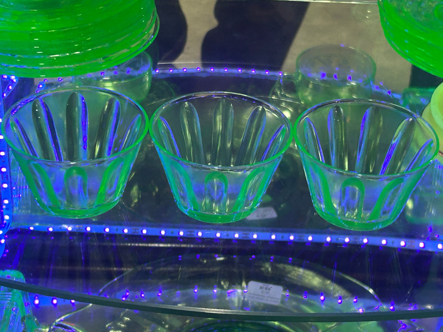 251101-4 Hazel-Atlas Fluted Uranium Custard Cup