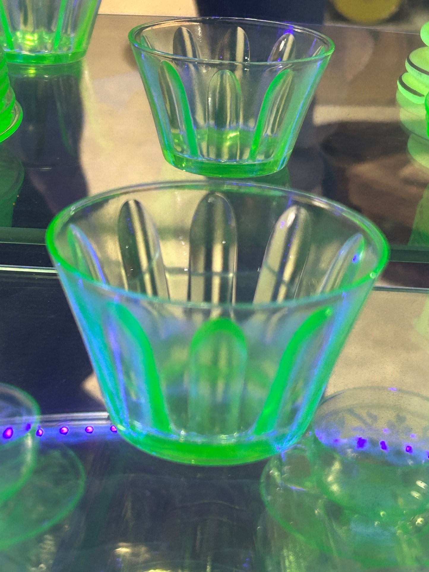 251101-4 Hazel-Atlas Fluted Uranium Custard Cup