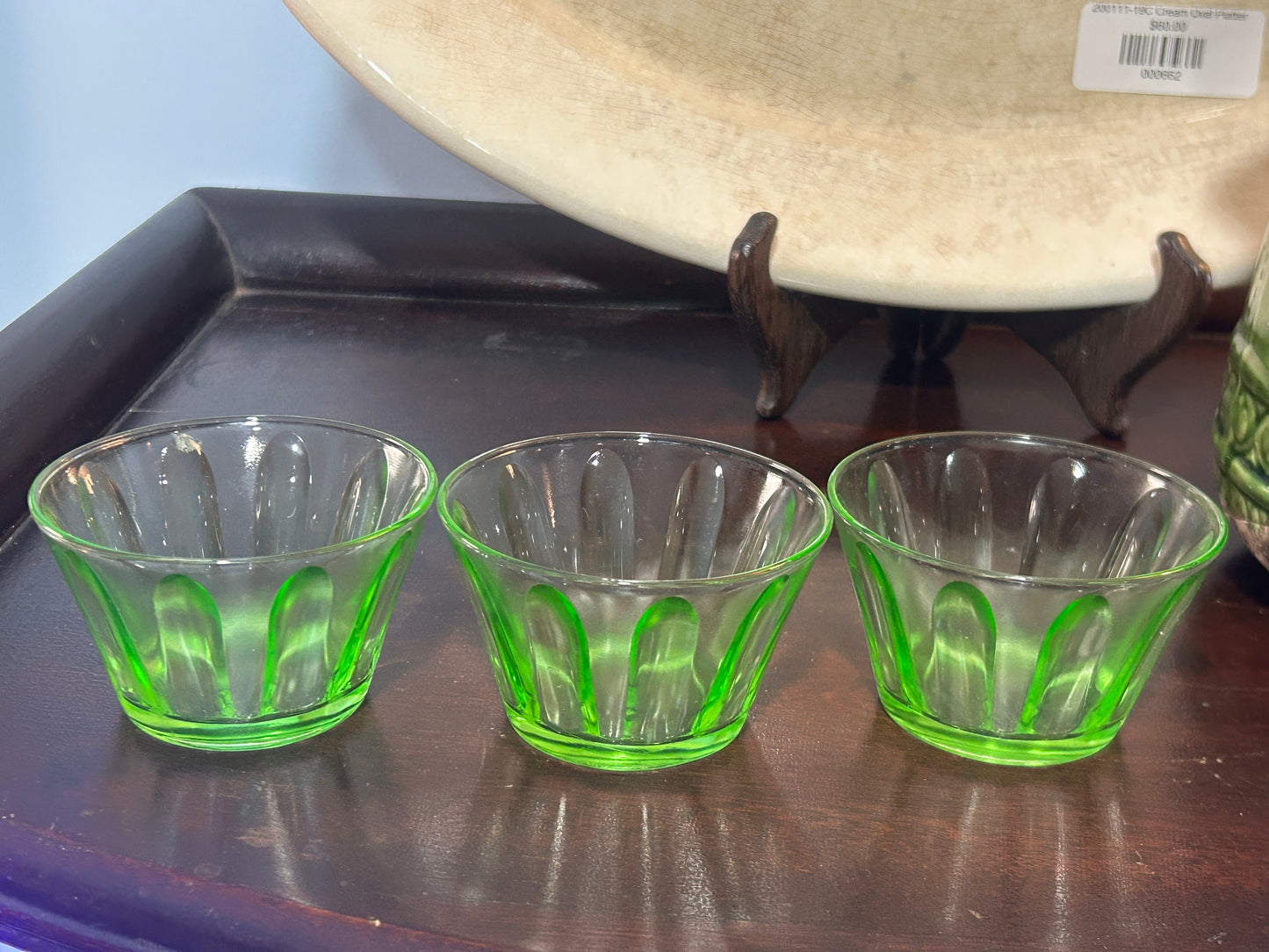 251101-4 Hazel-Atlas Fluted Uranium Custard Cup