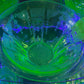 251101-9 Anchor Hocking Green Uranium Princess Glass Bowl