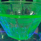 251101-9 Anchor Hocking Green Uranium Princess Glass Bowl