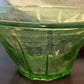 251101-9 Anchor Hocking Green Uranium Princess Glass Bowl