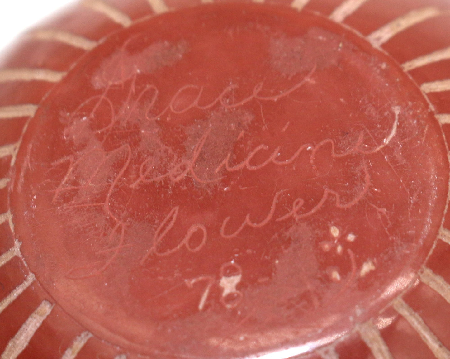 250326-4 Beautifully Carved Seed Pot By Grace Medicine Flower - Award Winning Artist Of The Santa Clara Pueblo