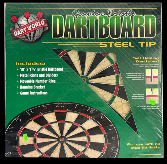 260429-17 New Dart World Self-Healing 18" Diam. Dart Board