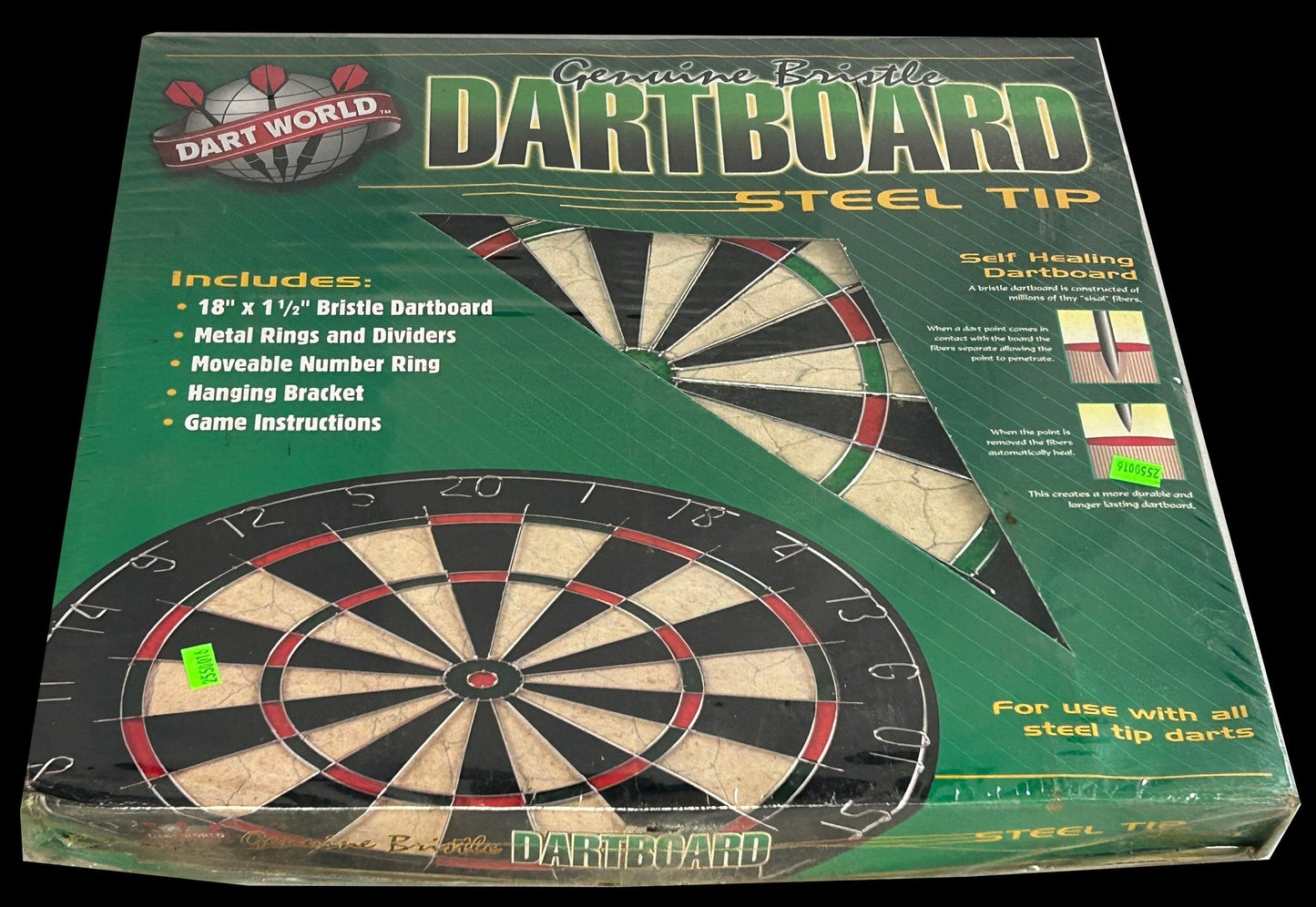 260429-17 New Dart World Self-Healing 18" Diam. Dart Board