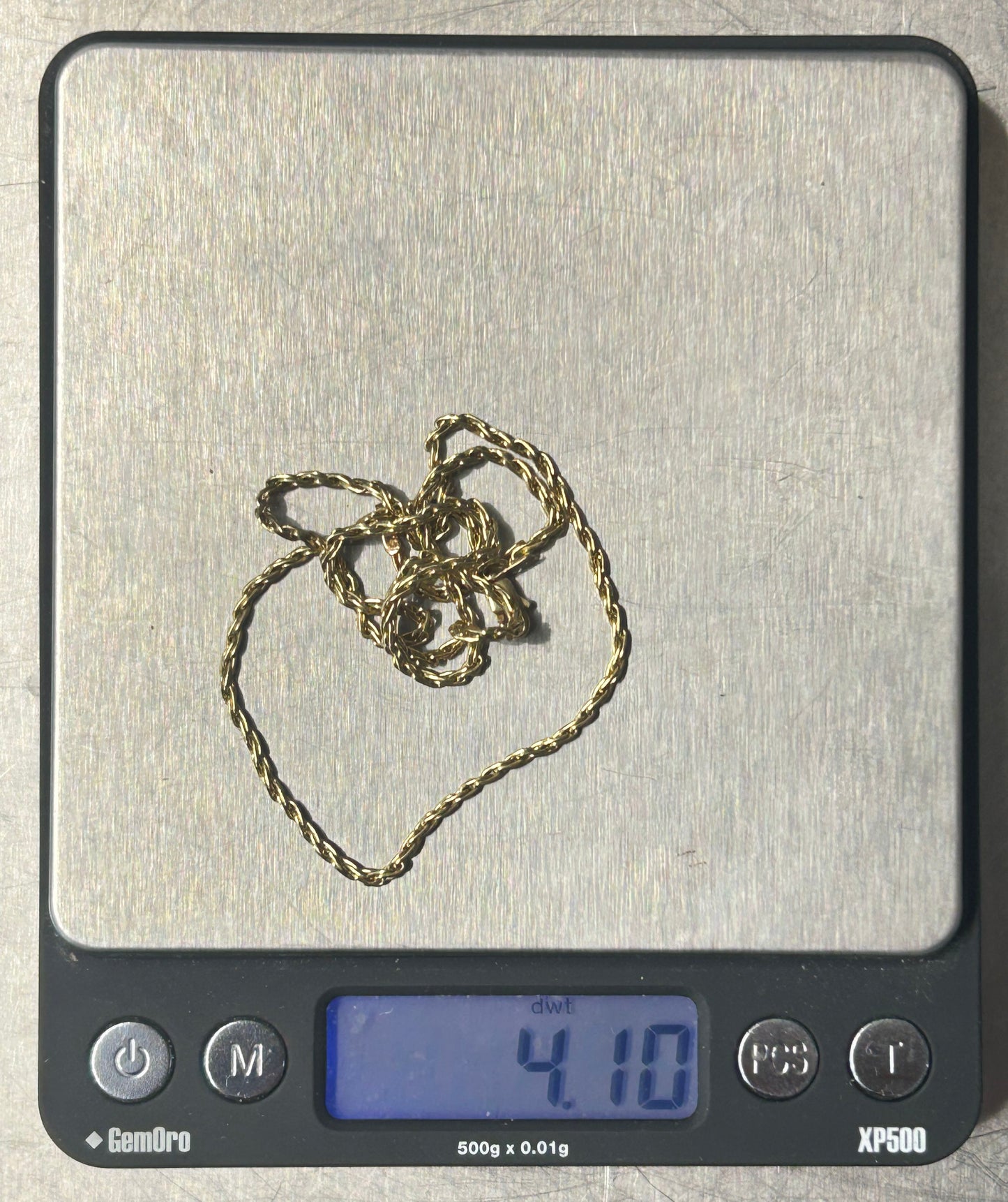 251201-2 18" 14K Yellow Gold Chain 6.36g