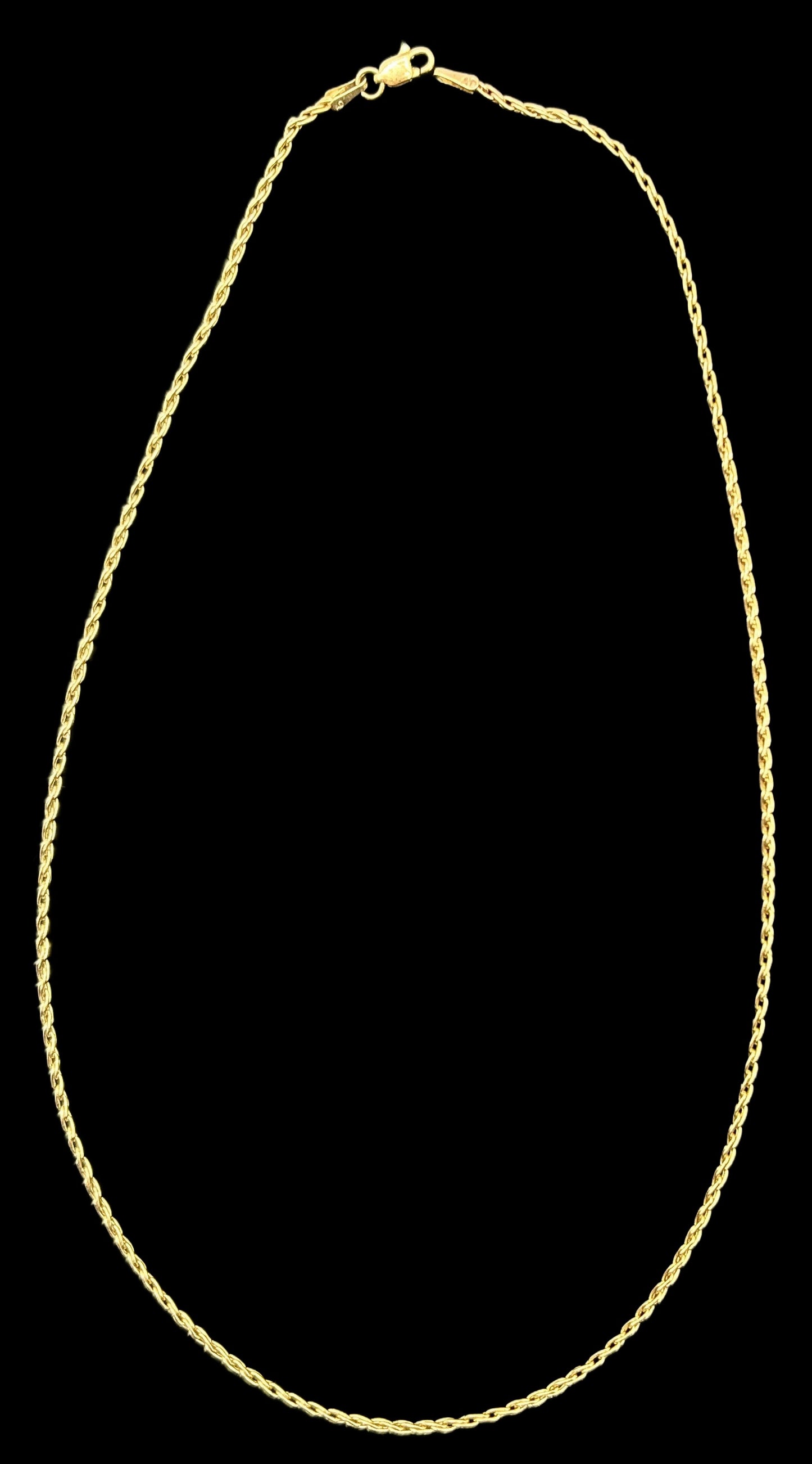 251201-2 18" 14K Yellow Gold Chain 6.36g