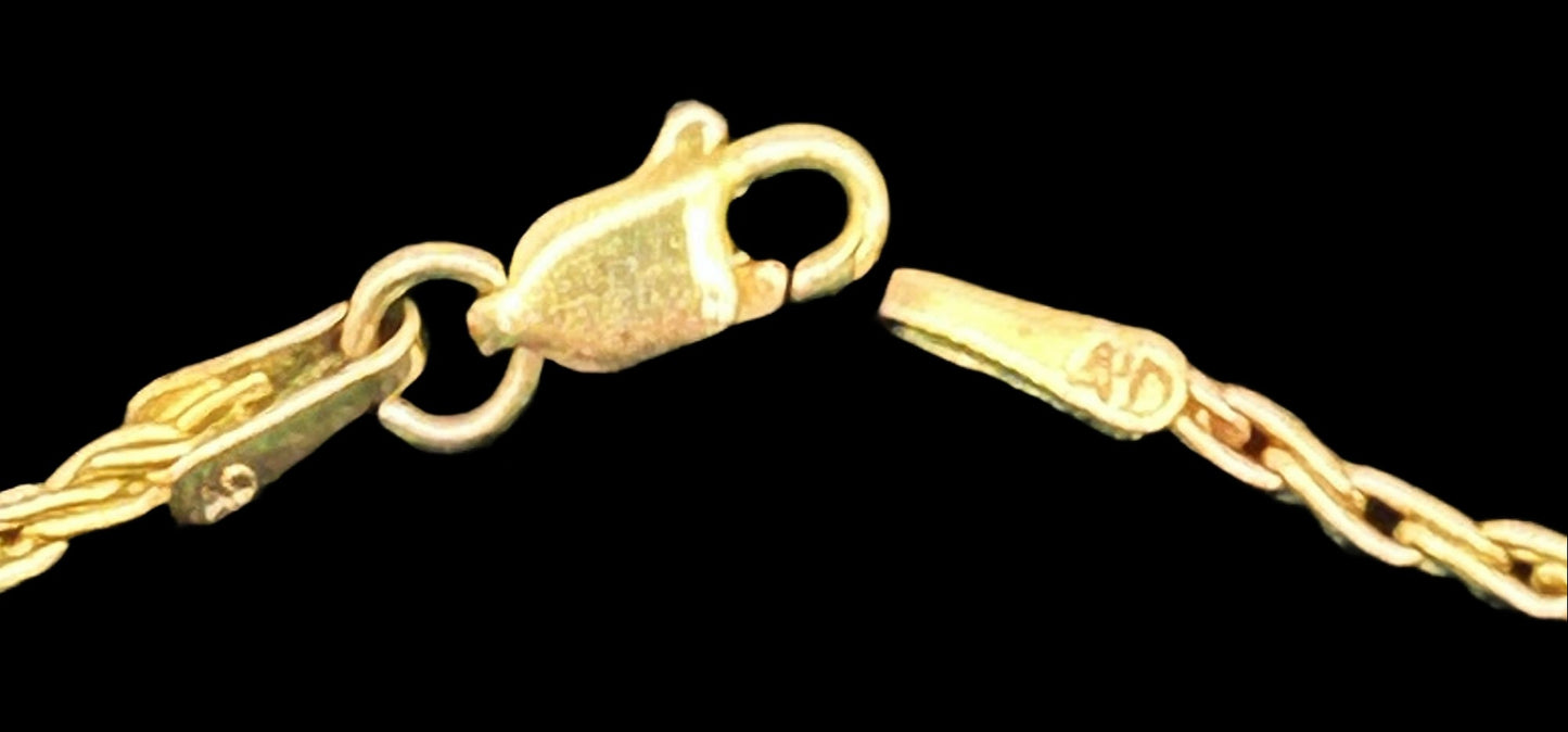 251201-2 18" 14K Yellow Gold Chain 6.36g