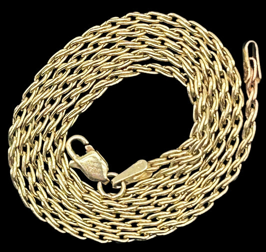 251201-2 18" 14K Yellow Gold Chain 6.36g