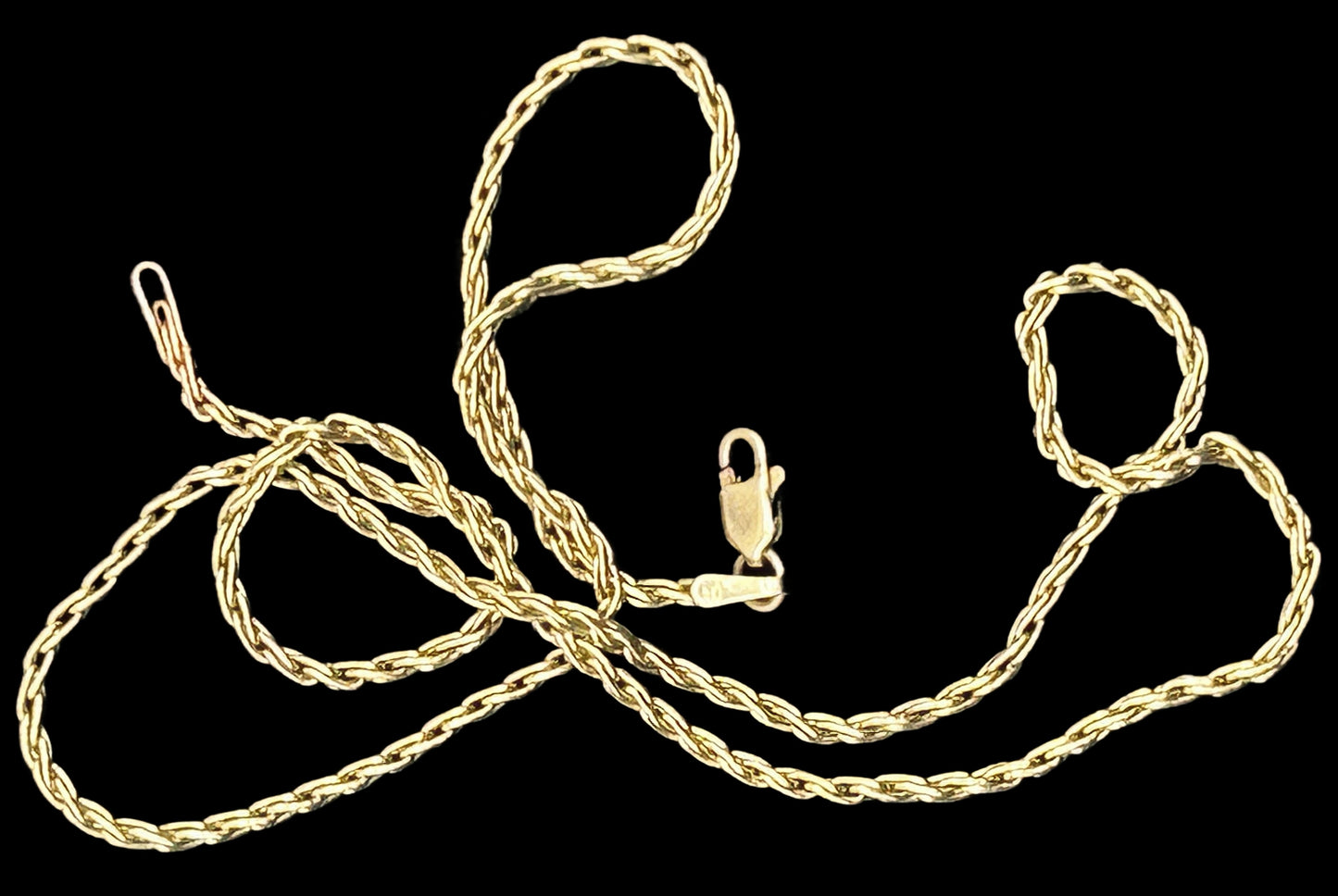 251201-2 18" 14K Yellow Gold Chain 6.36g