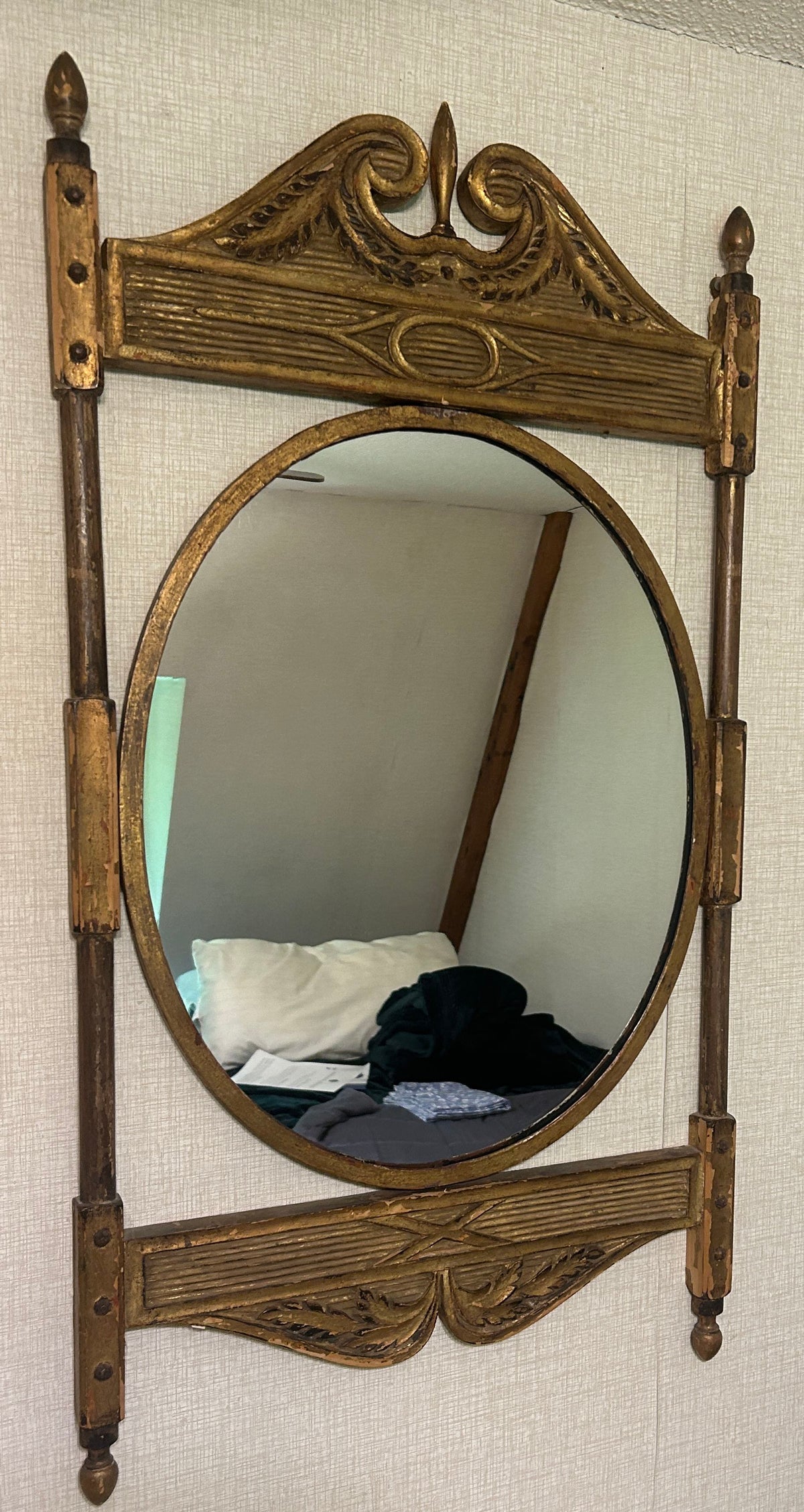 260729-17 Italian Gold Neoclassical Mirror