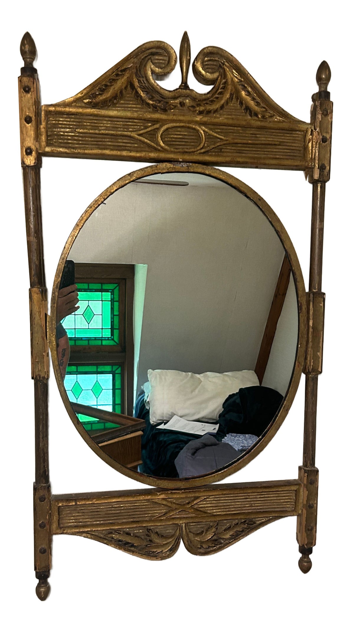260729-17 Italian Gold Neoclassical Mirror